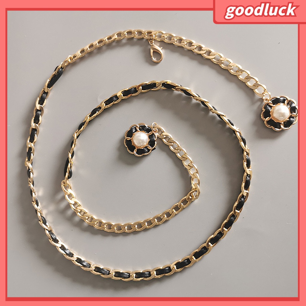 &lt; Golu &gt; Dây Xích Đeo Thắt Lưng Quần Jean Bắt Sáng Với Thiết Kế Đơn Giản Trang Trí Đầm / Trang Sức Bằng Hợp Kim Cho Nữ Mặc Hàng Ngày