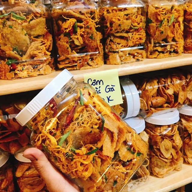 Cơm cháy lắc khô gà -  Loại 350gram/hộp