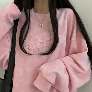 Áo sweater nữ loang màu Ulzzang