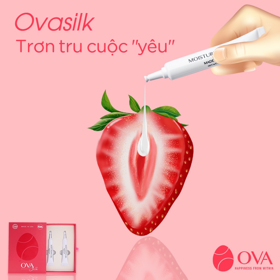 Gel bôi trơn âm đạo OvaSilk Ova giảm và cấp ẩm âm đạo và an toàn cho vùng kín 120g