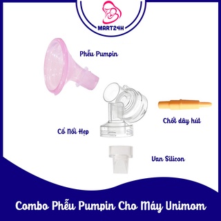 Combo phễu hút sữa pumpin / phụ kiện máy hút sữa cho máy hút unimom, medela ,real bubee, ameda...