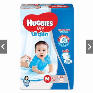Bỉm/tả dán huggies m48/l42/xl34/xx30.