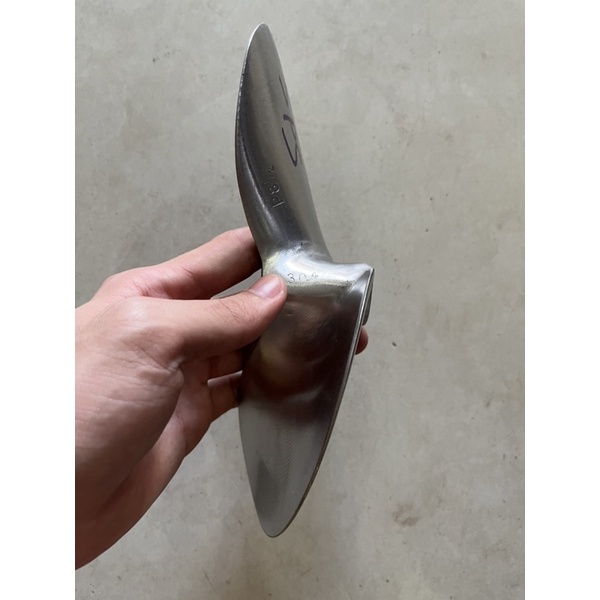 Chân vịt inox AB 13hp trơn SPS chân vịt 2 cánh máy xăng inox 304
