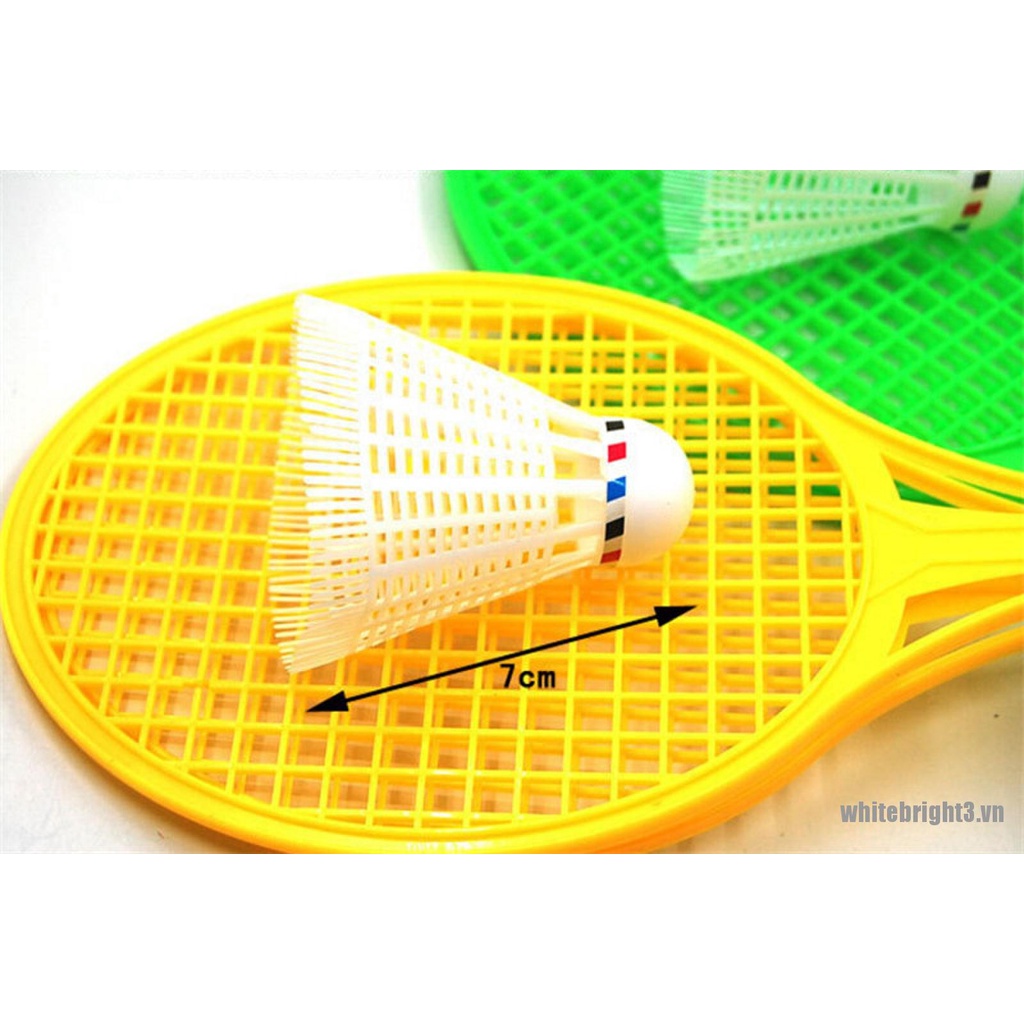 Cặp vợt đánh cầu lông / tennis màu trắng giáo dục cho bé