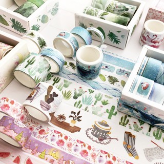 Băng dính trang trí Washi Tape nhiều mẫu hoạt hình xinh xắn