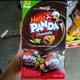 Thùng bánh Gấu Mejji Panda chôclate 680g