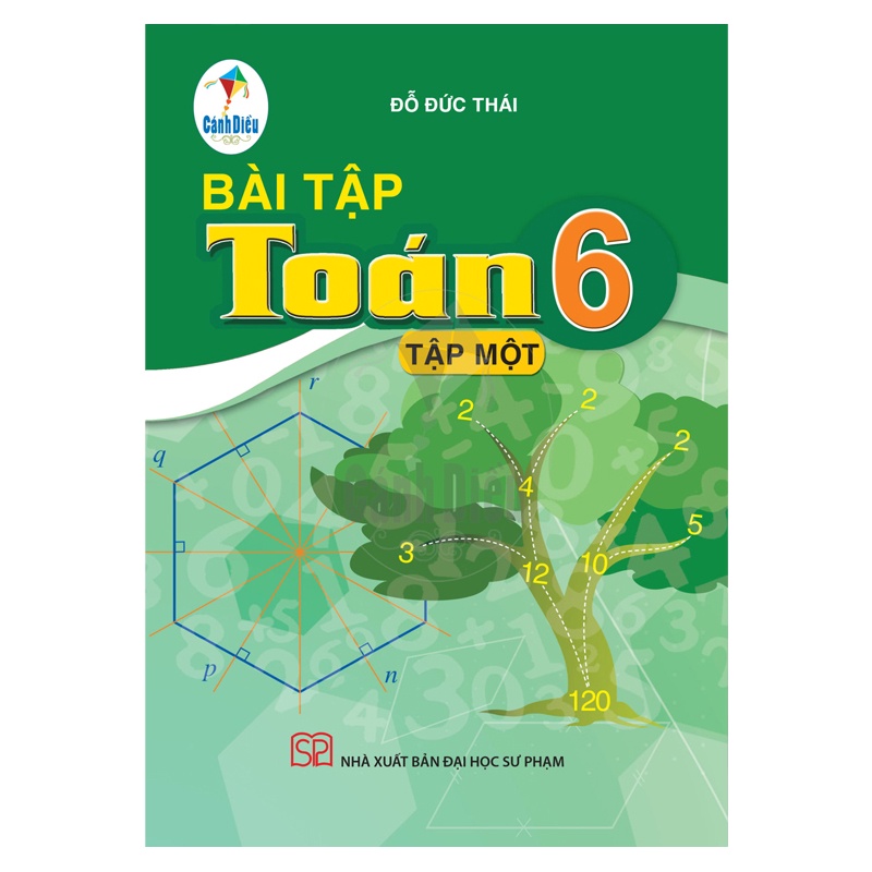 Sách - Combo Toán Lớp 6 Tập 1 SGK+SBT Kèm Bao Sách và Nhãn Vở - Cánh Diều