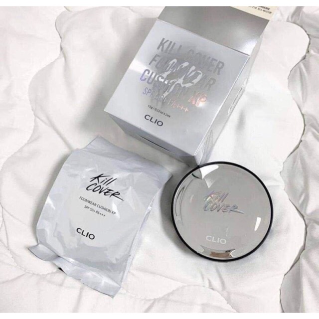 (CÓ BILL) PHẤN NƯỚC TRANG ĐIỂM CLIO KILL COVER FOUNWEAR CUSHION XP SPF 50+PA+++