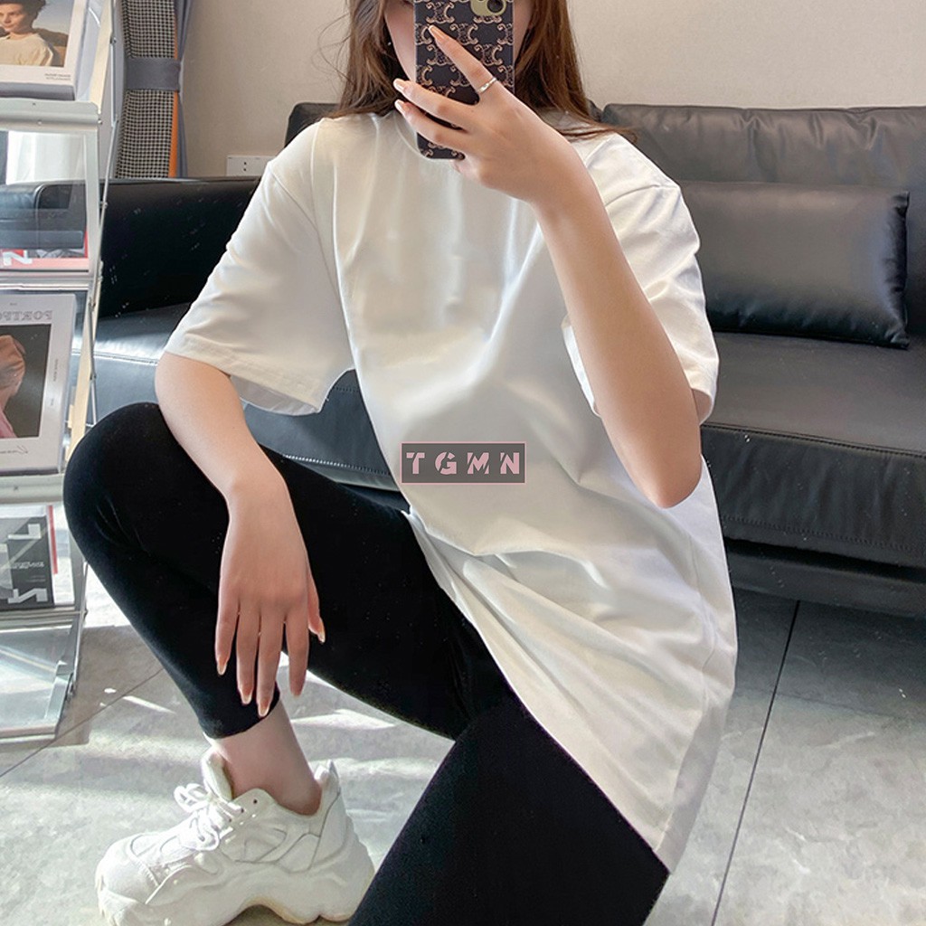 [Ảnh Thật] Áo Thun Trơn Nam Nữ Form Unisex Cổ Tròn của TGMN