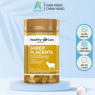 Viên uống nhau thai cừu sheep placenta 5000mg healthy care úc hộp 100 viên - ch003
