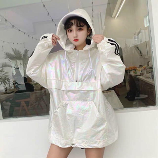 Áo khoác gió hologram ulzzang | BigBuy360 - bigbuy360.vn