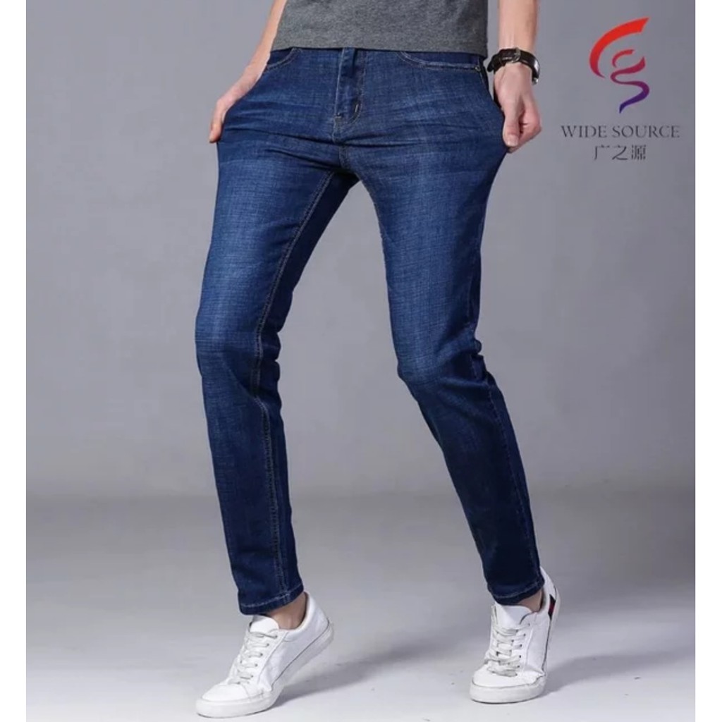 Quần jean nam ống suông co giãn hàng vn xuất khẩu | BigBuy360 - bigbuy360.vn