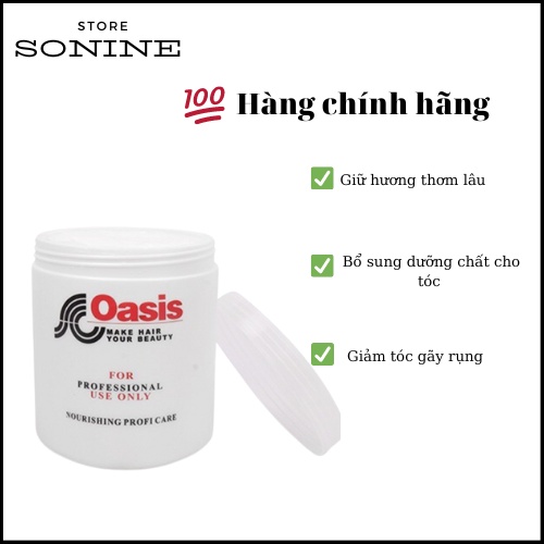 Kem Hấp Tóc, Ủ Tóc OASIS 1000ML Đặc Như Sáp - Xả Tóc Giúp Tóc Mềm Mượt