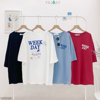 Áo phông chữ weekday Friday