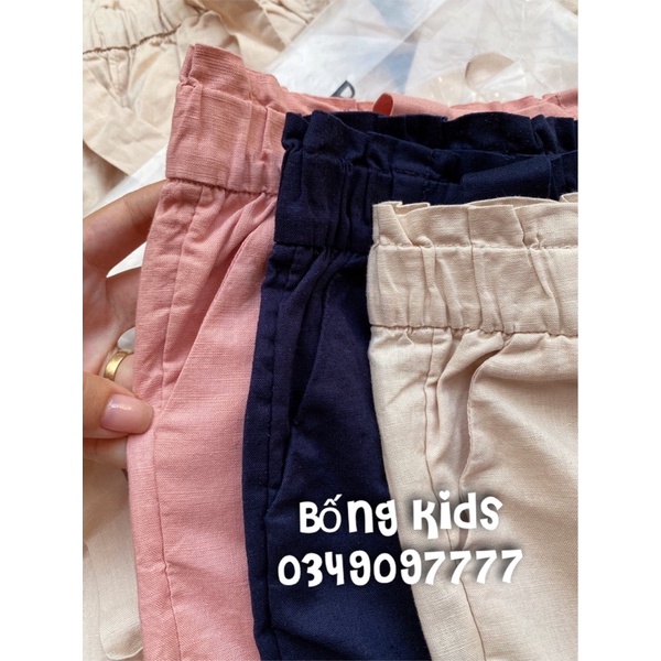 Quần Đũi Bé Gái PaperBag Thắt Dây HaM