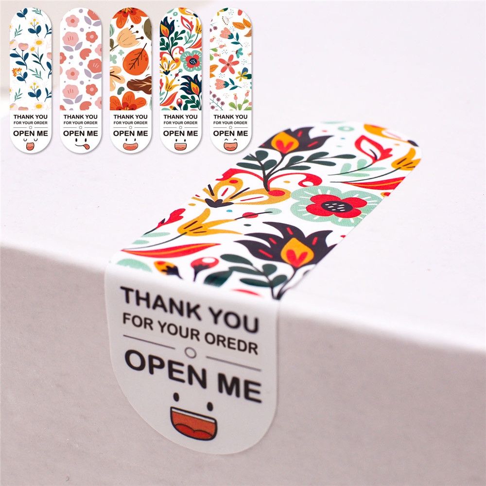 Set 100 Miếng Dán Chữ Thank You Trang Trí Hộp Quà Xinh Xắn