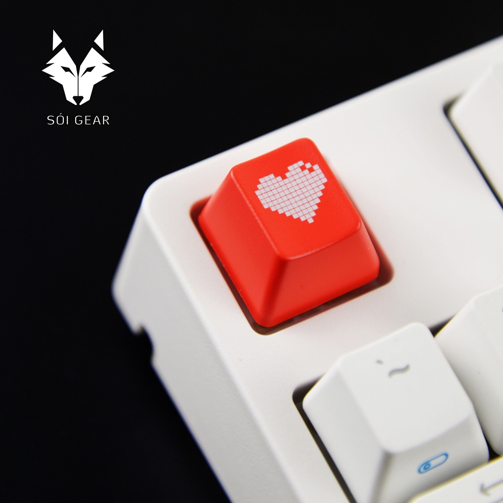 Nút Keycap Trái tim cho bàn phím cơ - Profile OEM - R4 - ABS