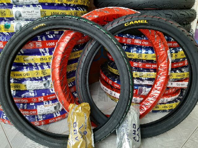 CẶP VỎ RUỘT CAMEL 60.80,70.80 GẮN XE WAVE DREAM, SIRIUS, EXCITER VÀ CÁC DÒNG XE