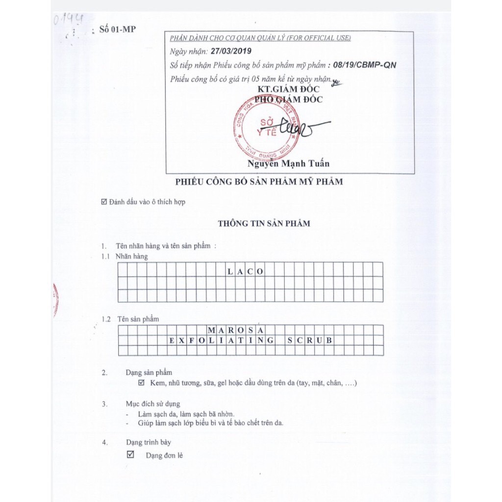 Tẩy tế bào chết Marosa Laco làm sạch da, bã nhờn, biểu bì, tẩy da chết, phục hồi làn da sáng trắng | BigBuy360 - bigbuy360.vn