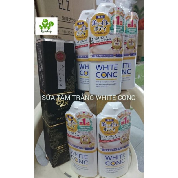 Sữa tắm trắng da White Conc Nhật Bản - dưỡng da mịn màng trẻ hoá.