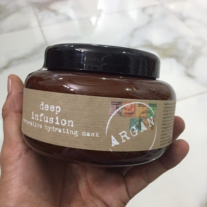 #nashi_italy Dầu hấp ủ tóc Nashi Argan Deep Infusion – Restorative Hydrating mask 500ml