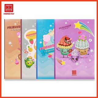 Vở Hồng Hà 4 ô ly 200 trang South Star Cupcake 0748 (5 quyển)