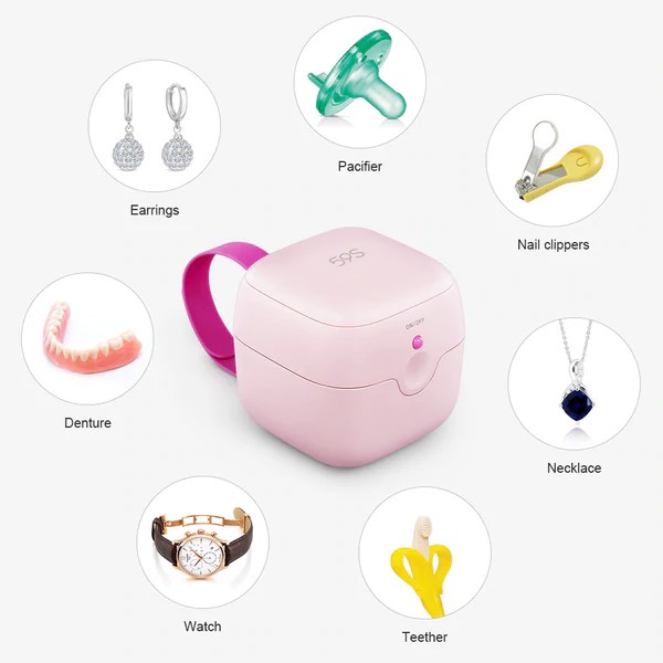Máy tiệt trùng 59s tia UV khử mùi sấy khô đa năng, cho mọi vật dụng cá nhân: cốc đĩa nguyệt san, ti giả, đồ chơi bé