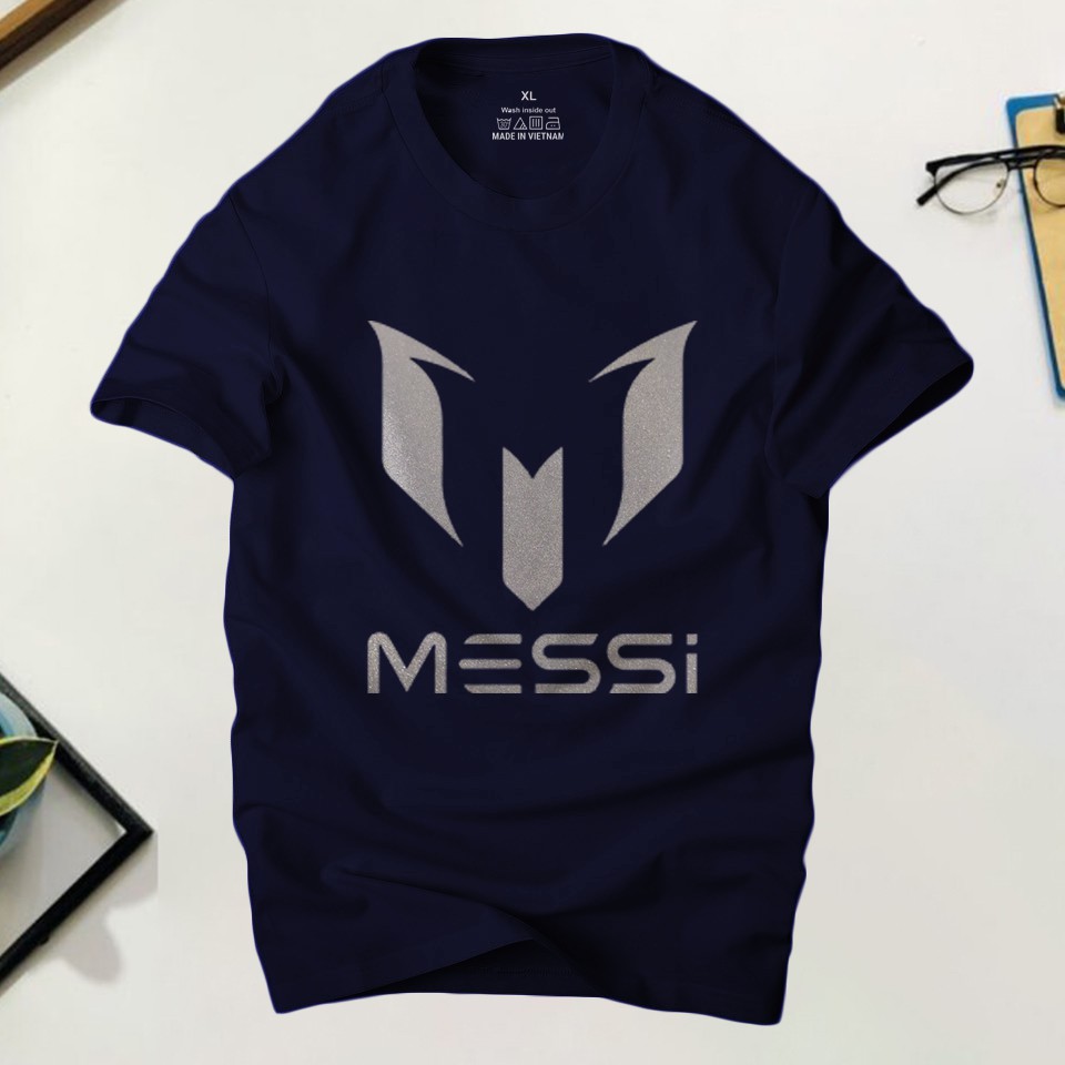 Áo thun nam cổ tròn Messi phong cách thần tượng cá tính ,chất liệu cotton 4 chiều thoáng mát | Ur Sport
