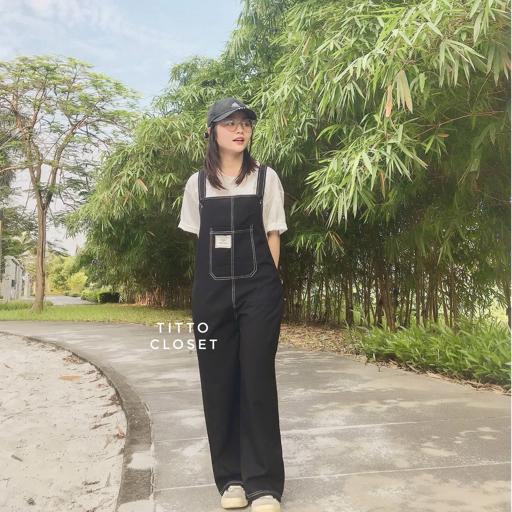 [Mã FAGREEN245 giảm 10% tối đa 30K đơn 99K] Yếm Quần Chỉ Nổi Chất Tuyết Mưa Ullzzang - Ảnh Thật - Titto Closet | BigBuy360 - bigbuy360.vn