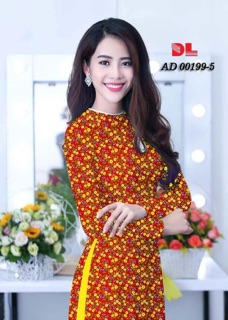 Vải áo dài hoa nhí