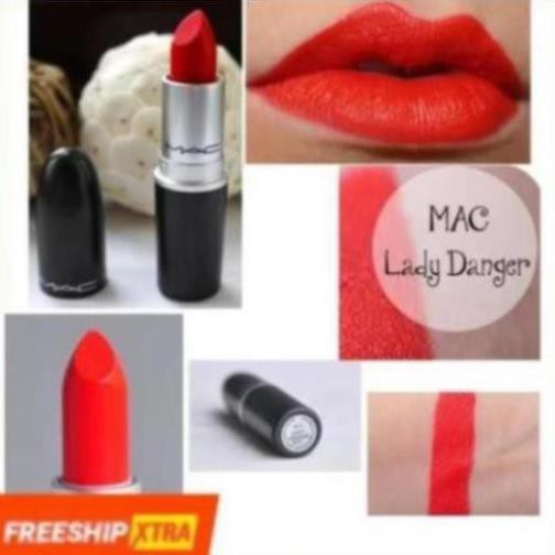 💄💄Son MAC Lady Danger 607 Màu Đỏ Cam – Matte