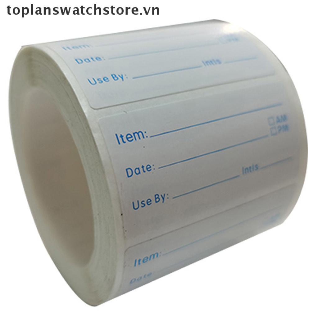 Cuộn 500 Nhãn Dán Thực Phẩm Trong Tủ Lạnh Tiện Dụng