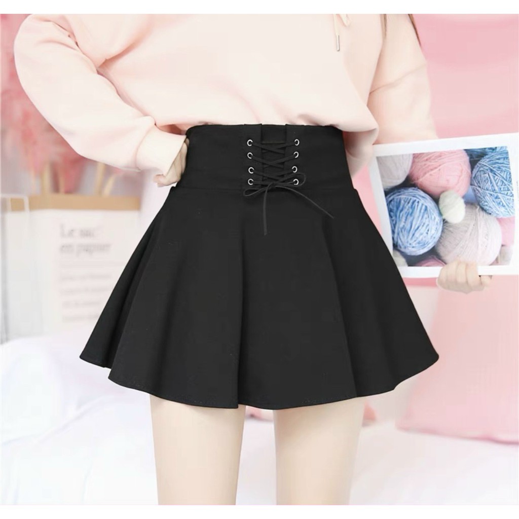 Chân Váy💥𝑭𝑹𝑬𝑬𝑺𝑯𝑰𝑷💥Váy Xòe Xỏ Dây,Váy Xòe Chất Tuyết Mưa,Váy Nữ-LY STORE