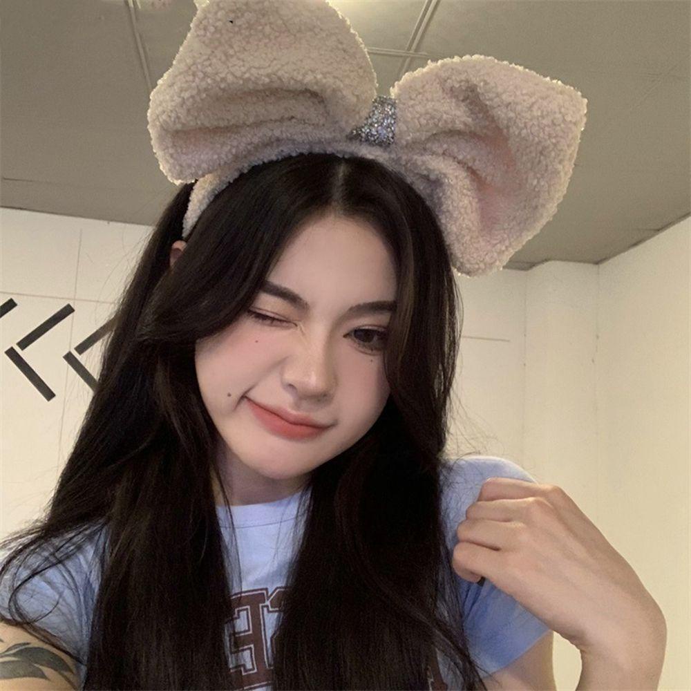 Băng Đô Thắt Nơ Bằng Vải Bông Dễ Thương Để Hóa Trang Cho Bé Gái