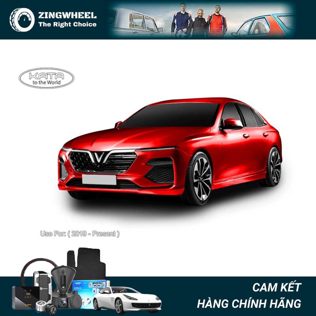 Thảm lót sàn ô tô KATA cao cấp cho xe VinFast Lux A2.0 - Không mùi, an toàn, dễ vệ sinh