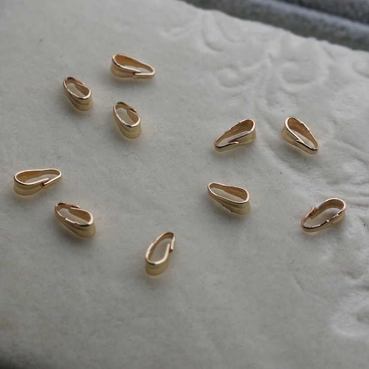 Set 10 Móc Cài Hạt Dưa 14K Màu Vàng Đồng Dùng Tự Làm Trang Sức diy