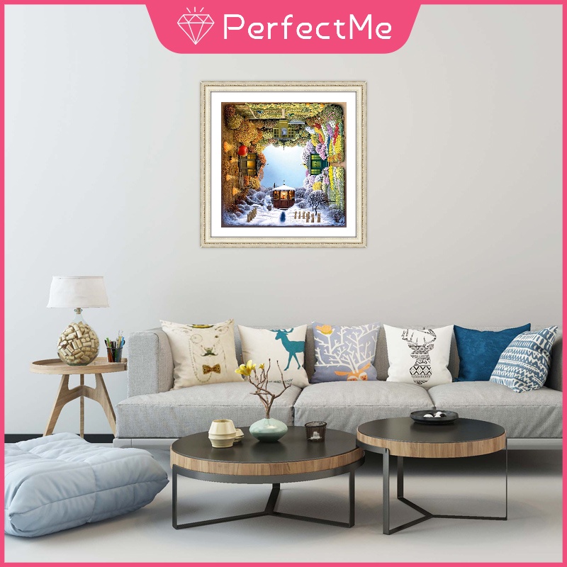 Bộ tranh đính đá 5D họa tiết độc đáo trang trí nhà cửa