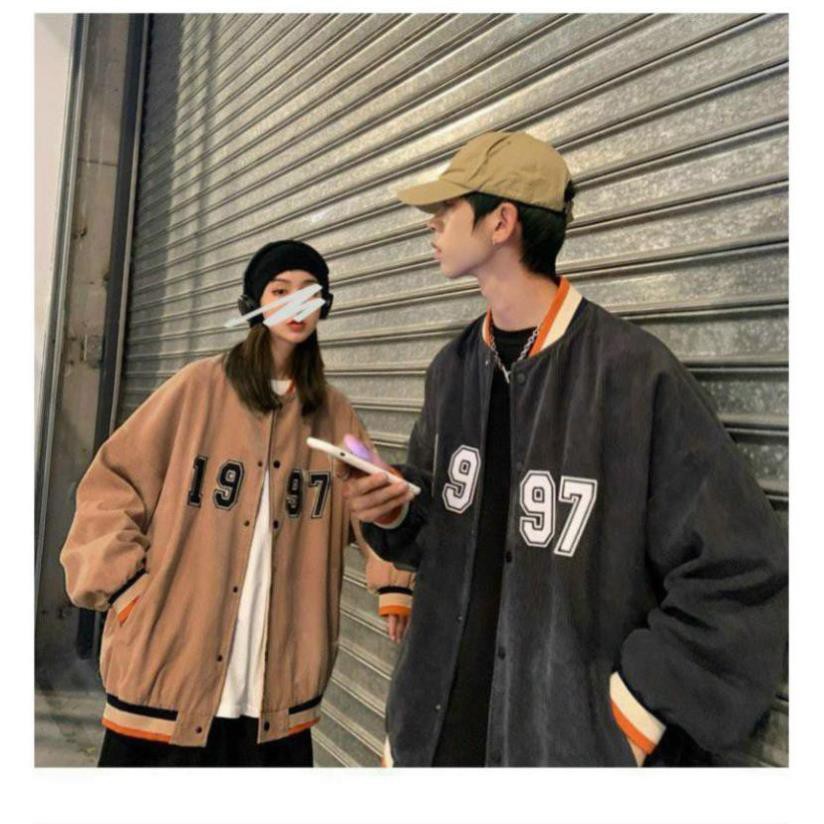 [DEAL] Áo Khoác Kaki Nam Nữ Unisex - Áo Jacket Bombers 1997 Vải Nhung Siêu Hot (KK026)