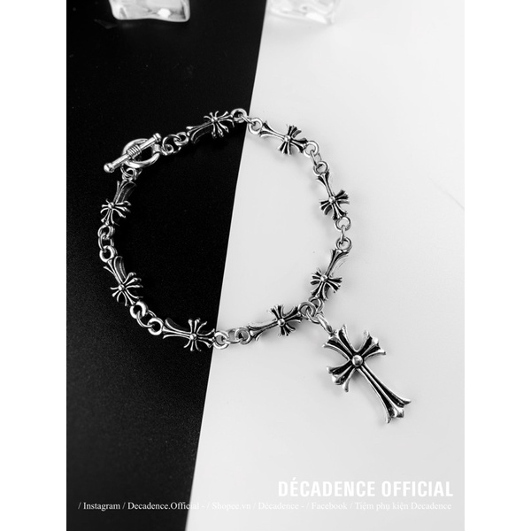 Lắc Tay Chromehearts Thánh Giá Lớn