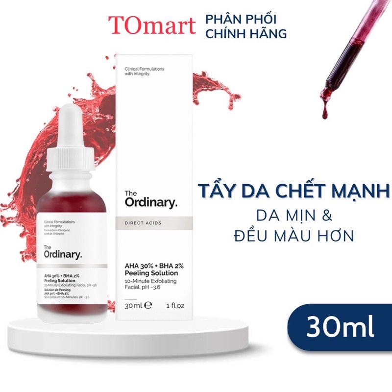 Tinh Chất The Ordinary AHA 30% + BHA 2% Peeling Solution 30ml