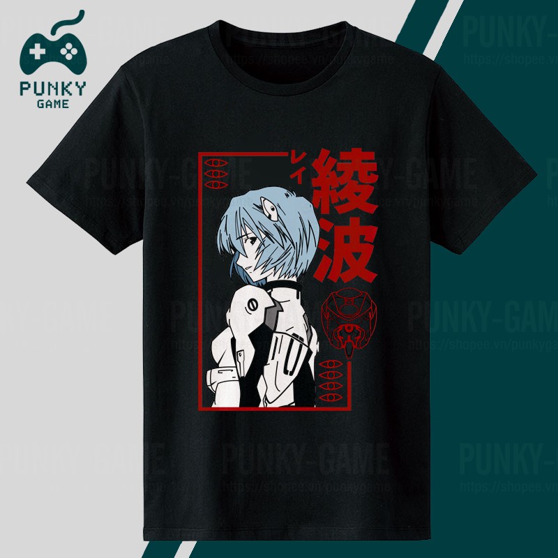 Áo thun Neon Genesis Evangelion (Black) Collections ngắn tay