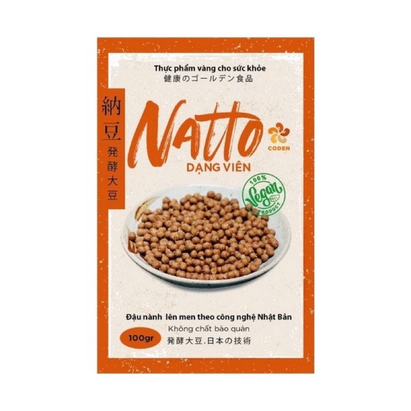 Đậu tương lên men Coden Natto (dạng viên và bột)