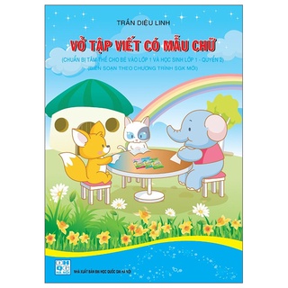 Sách vở tập viết có mẫu chữ