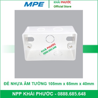 MPE A157N ĐẾ ÂM TƯỜNG ĐƠN CHỮ NHẬT, DÙNG CHO MẶT NẠ ĐƠN CHÍNH HÃNG, GIÁ RẺ, GIÁ TỐT - KHẢI PHƯỚC ELECTRIC