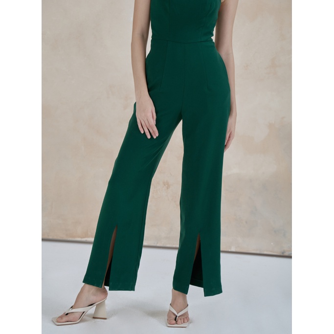 COCO SIN - Jumsuit Xanh Xẻ Lai