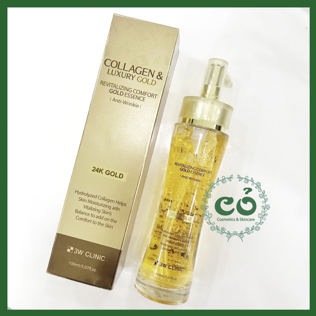 Serum dưỡng tái tạo da Collagen Luxury Gold 3W Clinic 150ml