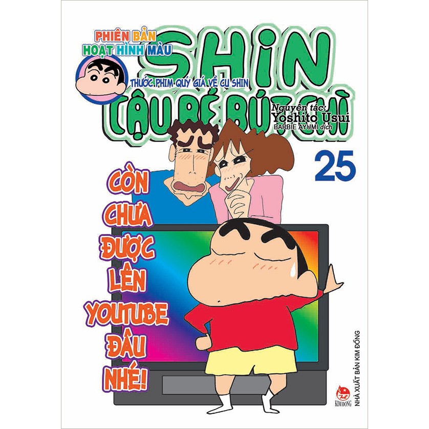 Sách - Shin Câu Bé Bút Chì (Phiên Bản Hoạt Hình Màu) - Tập 25