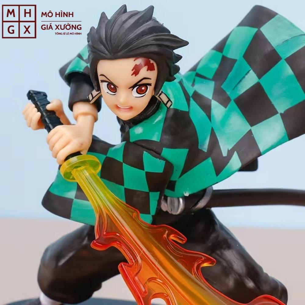 Mô Hình Kamado Tanjirou chiến đấu Cực Ngầu - Hiệu ứng kiếm đẹp - Kimetsu No Yaiba - figure thanh gươm diệt quỷ