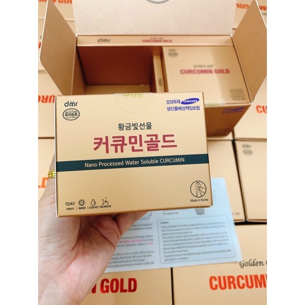 Nghệ Nano Curcumin CAO CẤP Hàn Quốc, Hộp 100 ống