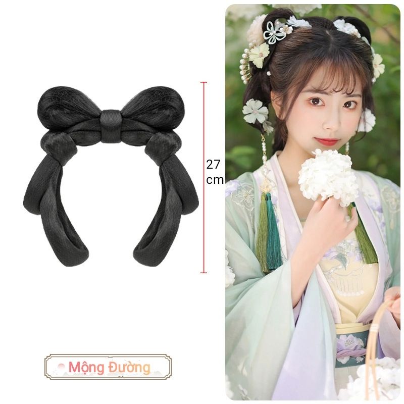 5- Búi tóc giả cài đầu hoá trang kiểu mới các mẫu mới